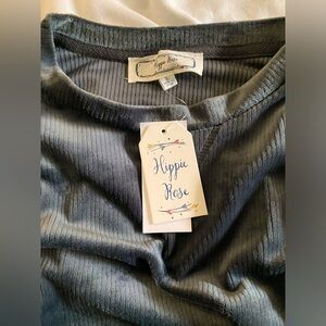 NWT Girls Hippie Rose Size Large Velour Long sleeved shirt